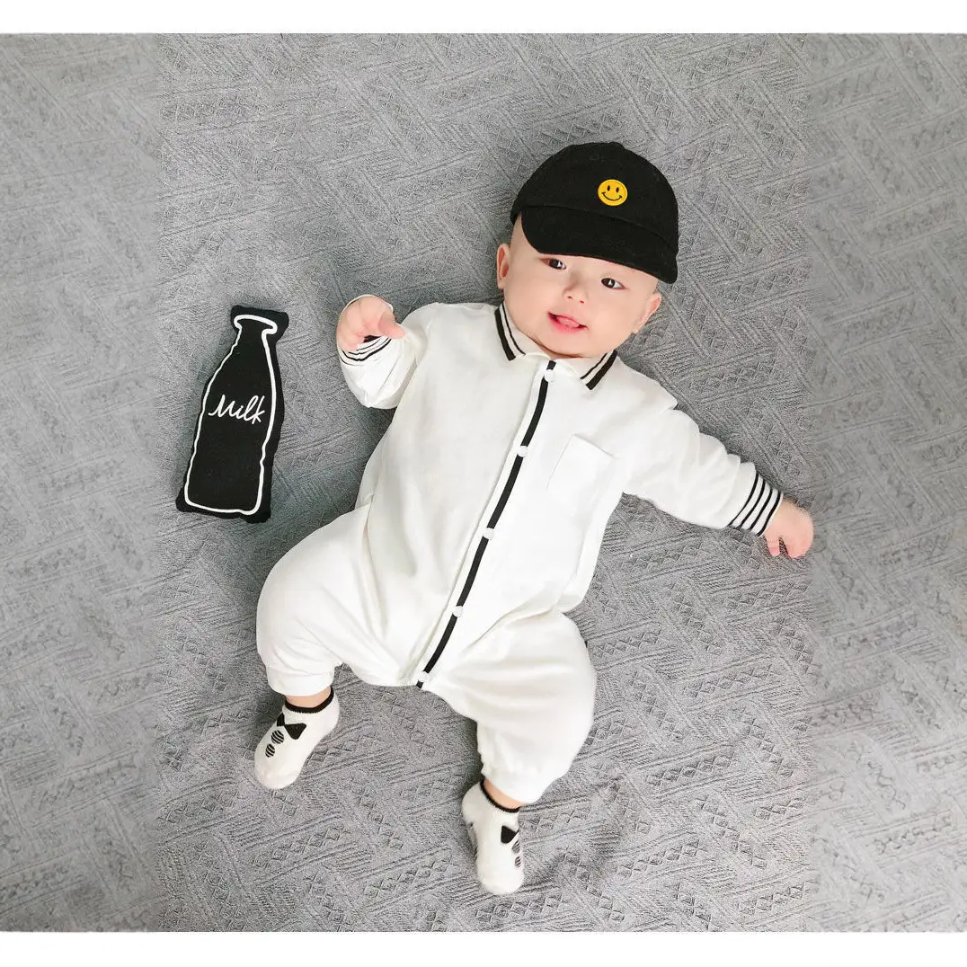 White Polo Baby's Jumping Suit for Boys - Image 6
