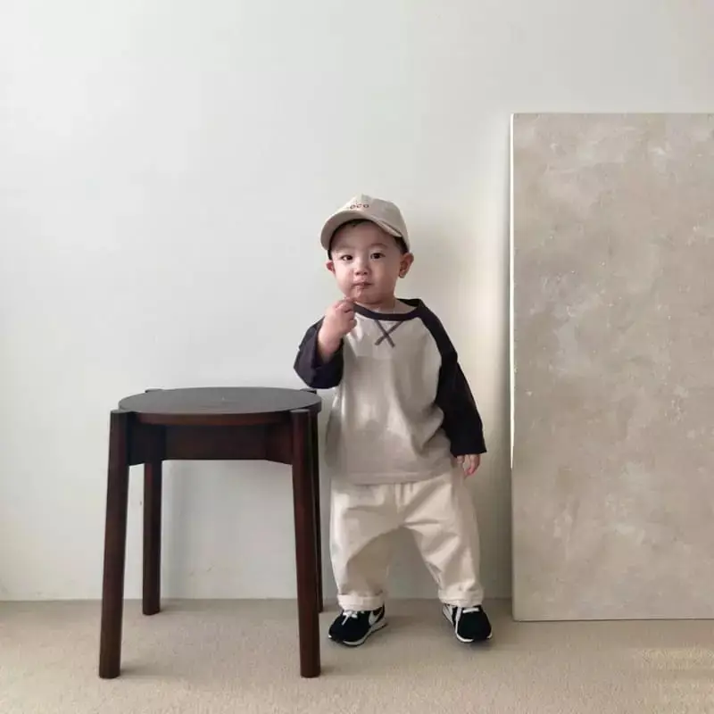 Korean Style Kids T-Shirt White Pink Long Sleeve - Image 6