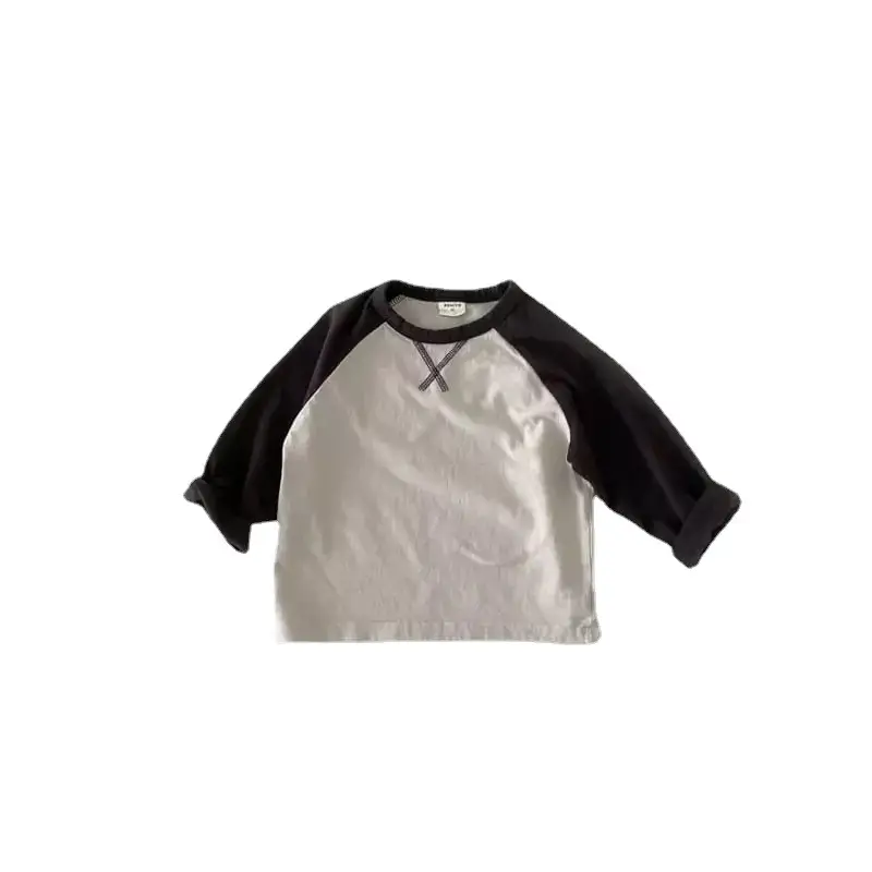 Korean Style Kids T-Shirt White Pink Long Sleeve - Image 7