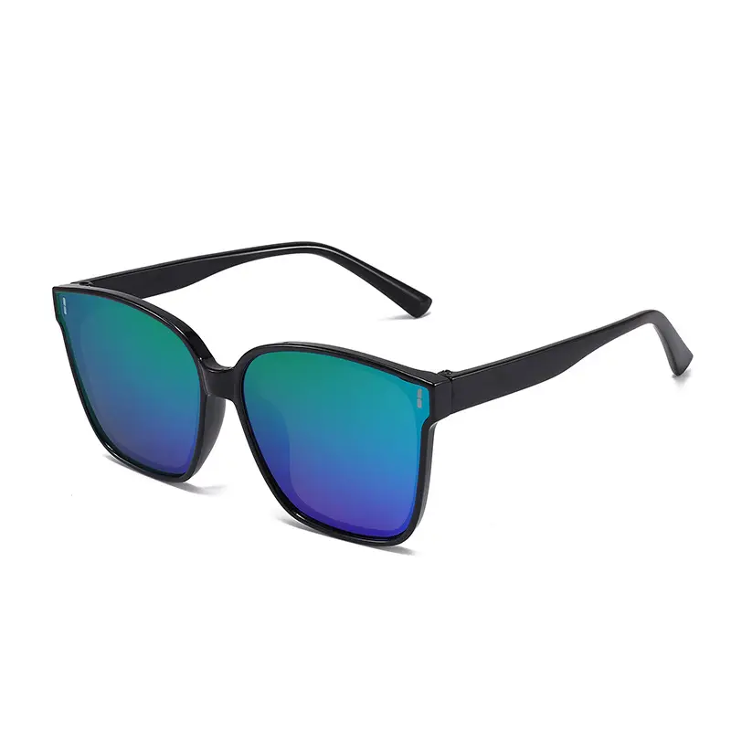 Children Sunglasses Black Large Frame Reflective Outdoor Styling - Image 4