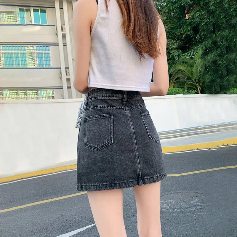 Women High Waist Denim Shorts 2022 Summer - Image 8