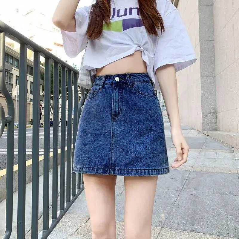Women High Waist Denim Shorts 2022 Summer - Image 5