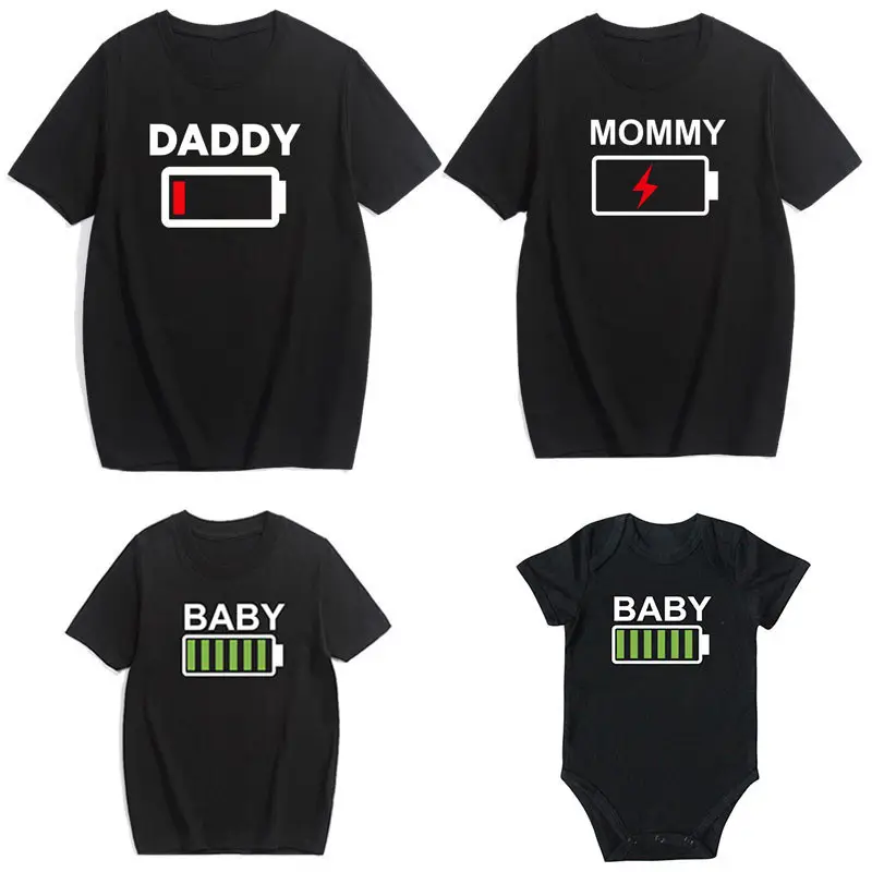 Black 3-Mouth Baby Outfits Set for Dad Mom - Image 8