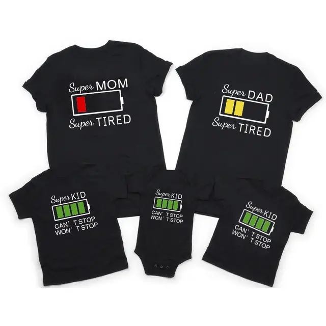 Black 3-Mouth Baby Outfits Set for Dad Mom - Image 6