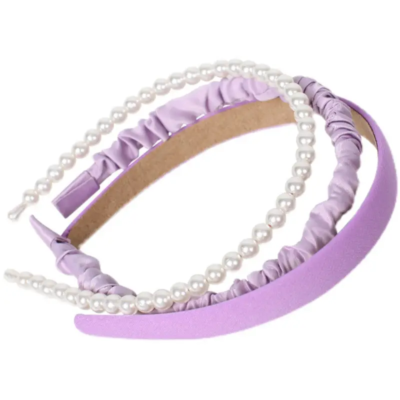 Princess Pearl Hairbands for Girls - 3 Pack - Image 23