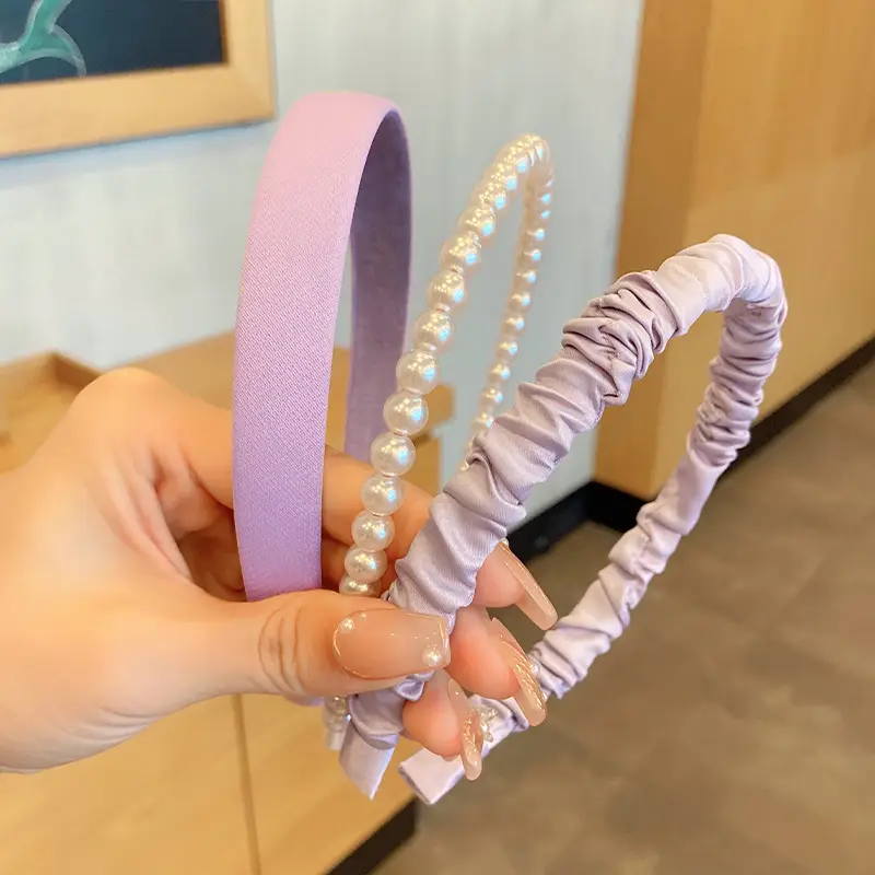 Princess Pearl Hairbands for Girls - 3 Pack - Image 14