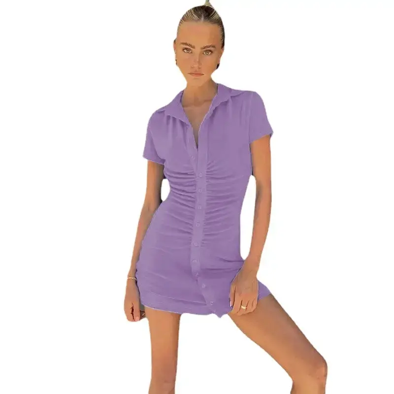 Women's Blue Short Skirt Dress Spring 2024 - Image 10
