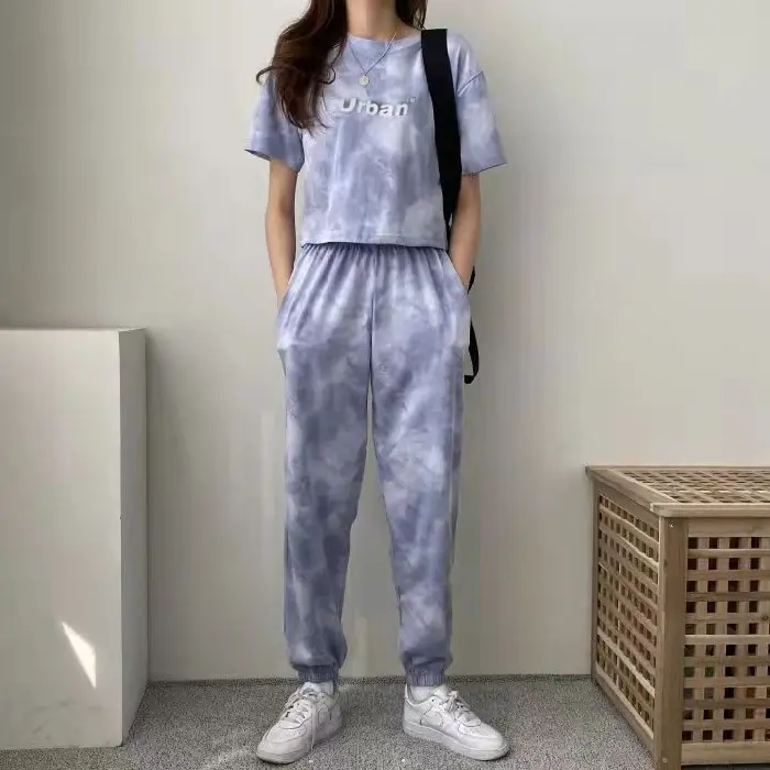 Urban Print Women's Grey Casual Two-Piece Suit - Image 2