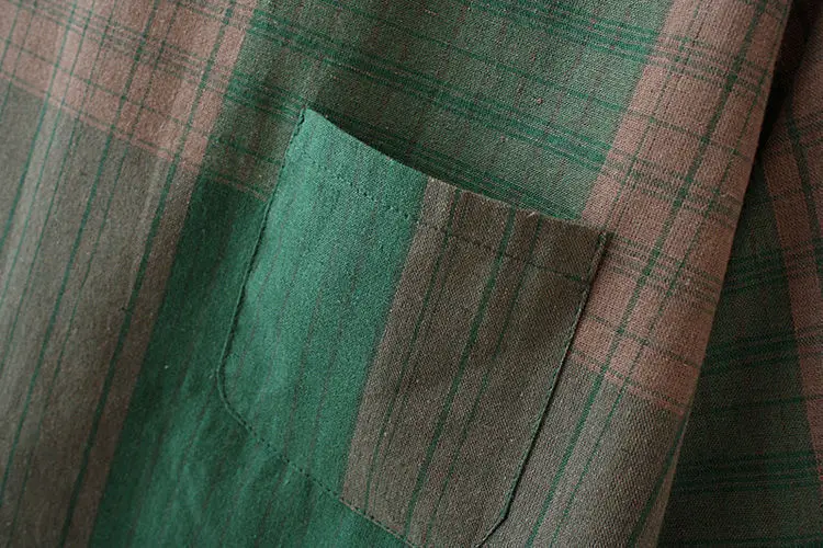 Women Plaid 2-Piece Set Large Size Casual Pants — feature 11