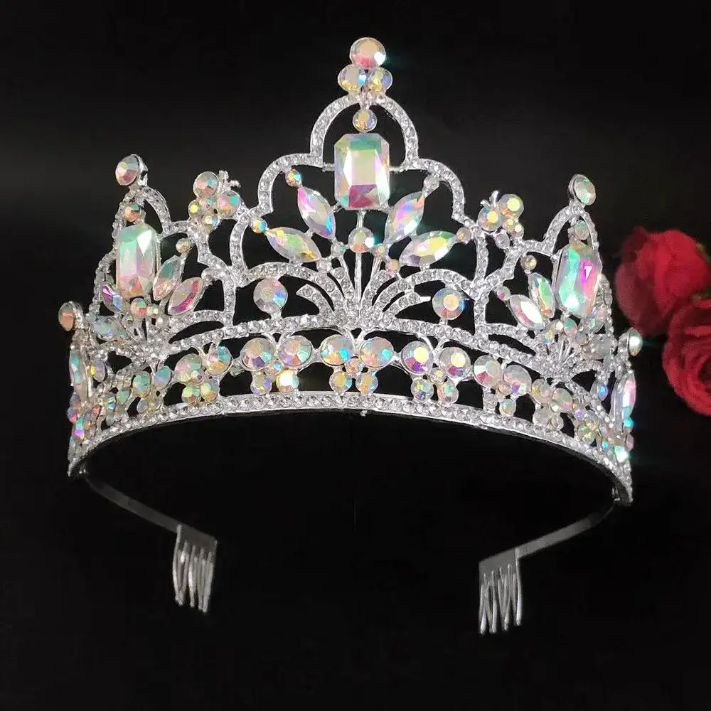 European & American Bride Crown with Rhinestones