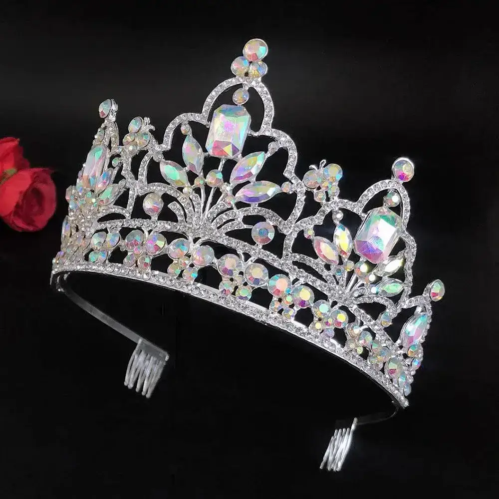 European & American Bride Crown with Rhinestones