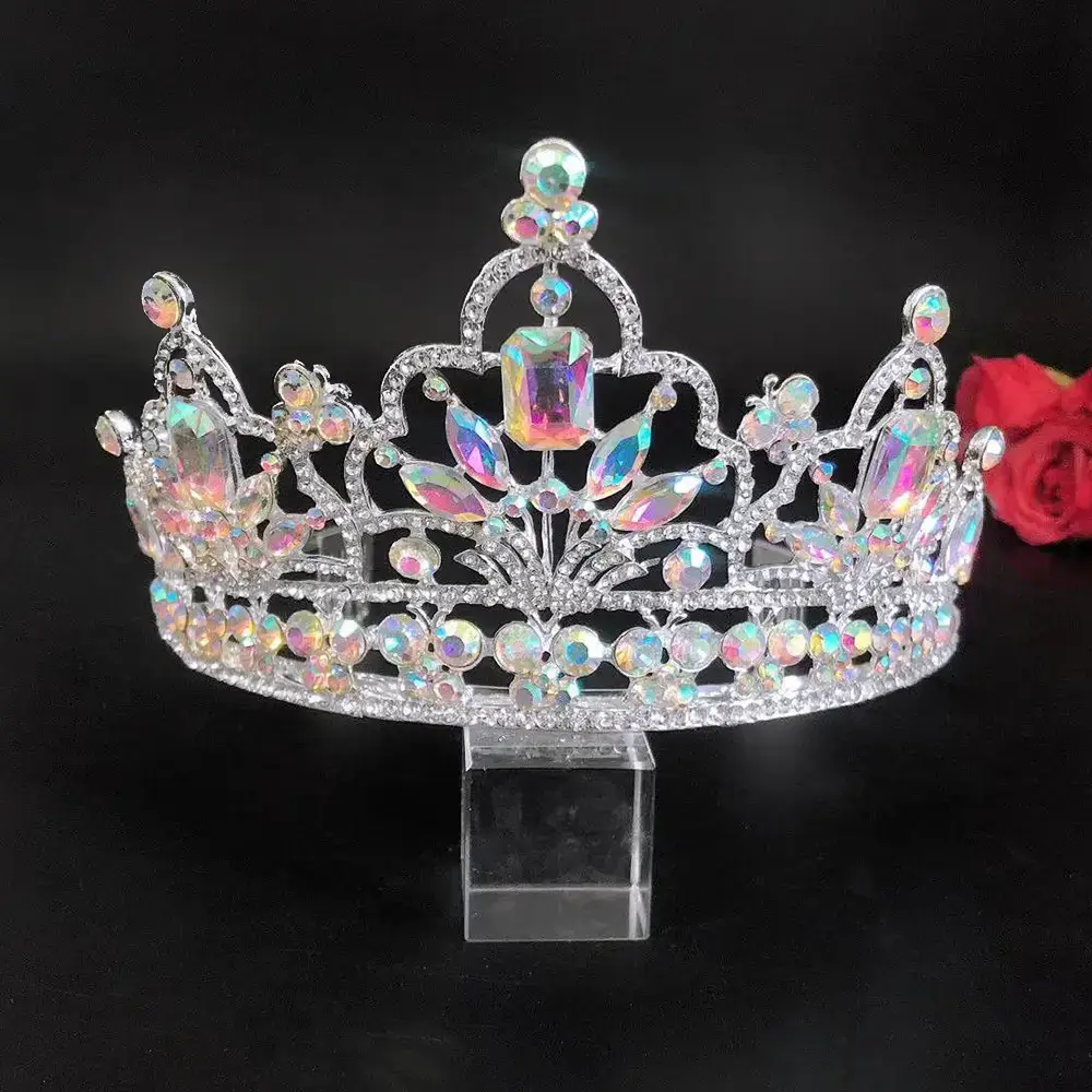 European & American Bride Crown with Rhinestones