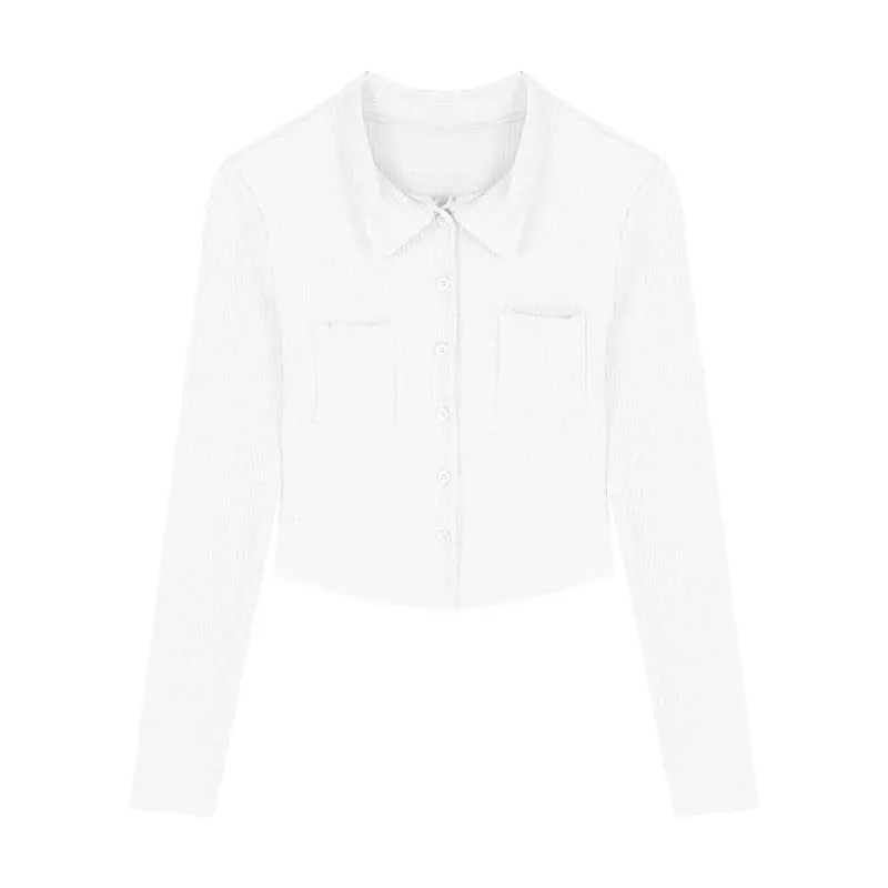 Women Black Knitted Cardigan Top White Shorts Set - Image 8