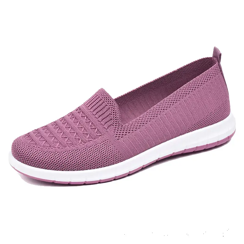 Old Beijing Cloth Shoes Women's Soft Sole Work Shoes Comfortable Middle-aged and Elderly Slip-on Shallow Mesh Breathable Shoes - Image 12
