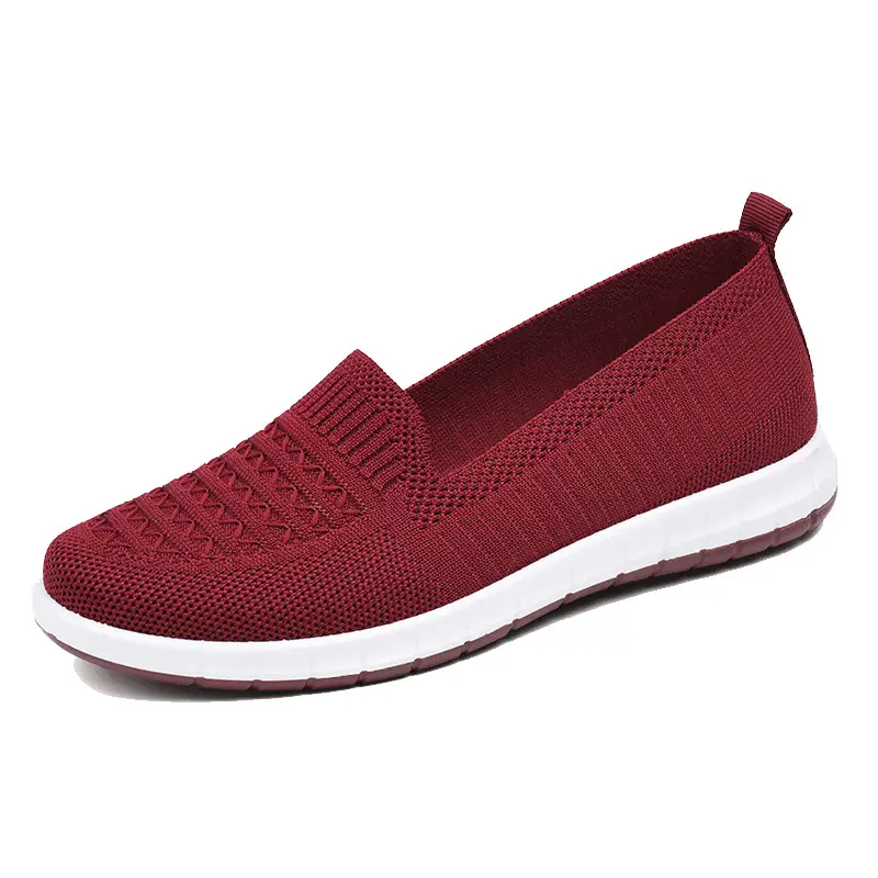 Old Beijing Cloth Shoes Women's Soft Sole Work Shoes Comfortable Middle-aged and Elderly Slip-on Shallow Mesh Breathable Shoes - Image 2