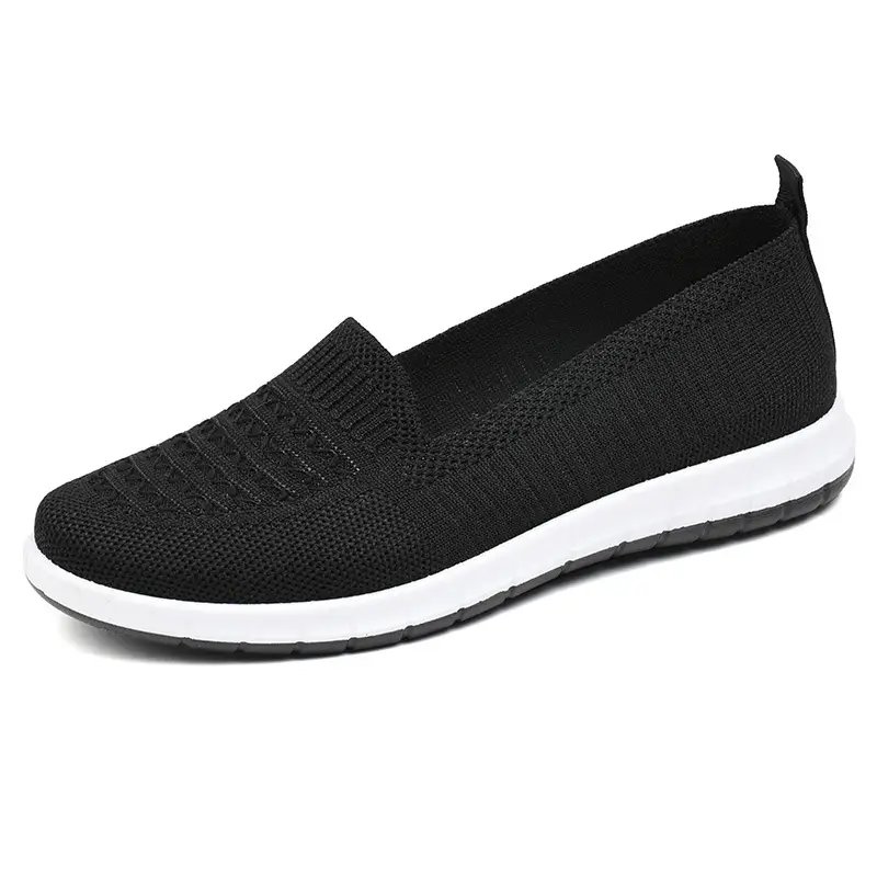 Old Beijing Cloth Shoes Women's Soft Sole Work Shoes Comfortable Middle-aged and Elderly Slip-on Shallow Mesh Breathable Shoes - Image 3