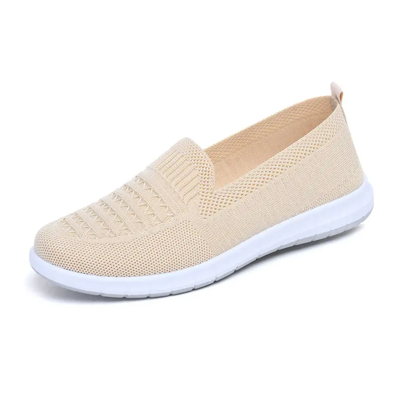 Old Beijing Cloth Shoes Women's Soft Sole Work Shoes Comfortable Middle-aged and Elderly Slip-on Shallow Mesh Breathable Shoes - Image 5