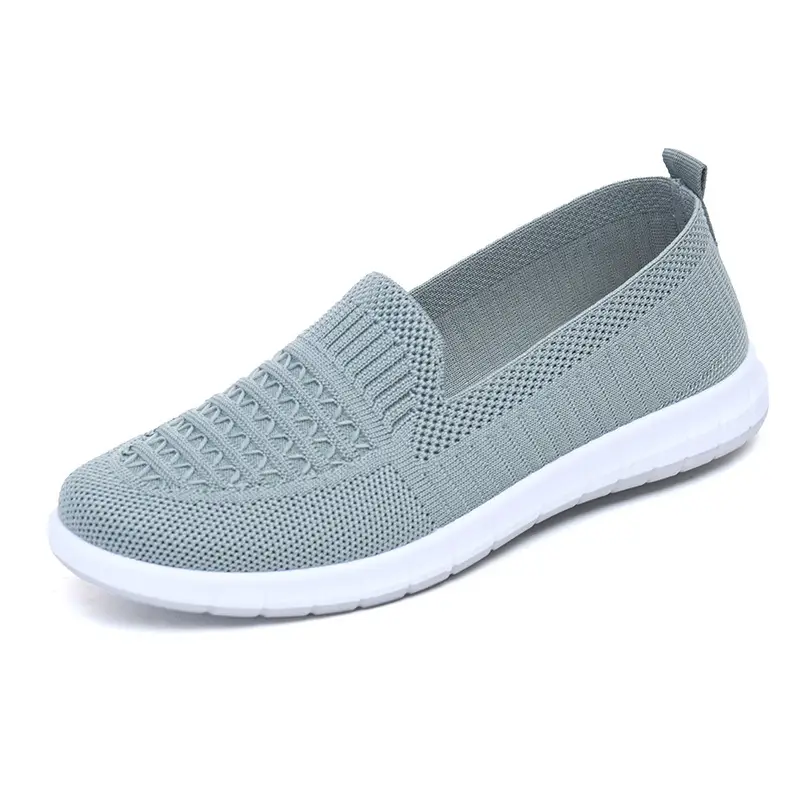 Old Beijing Cloth Shoes Women's Soft Sole Work Shoes Comfortable Middle-aged and Elderly Slip-on Shallow Mesh Breathable Shoes - Image 7