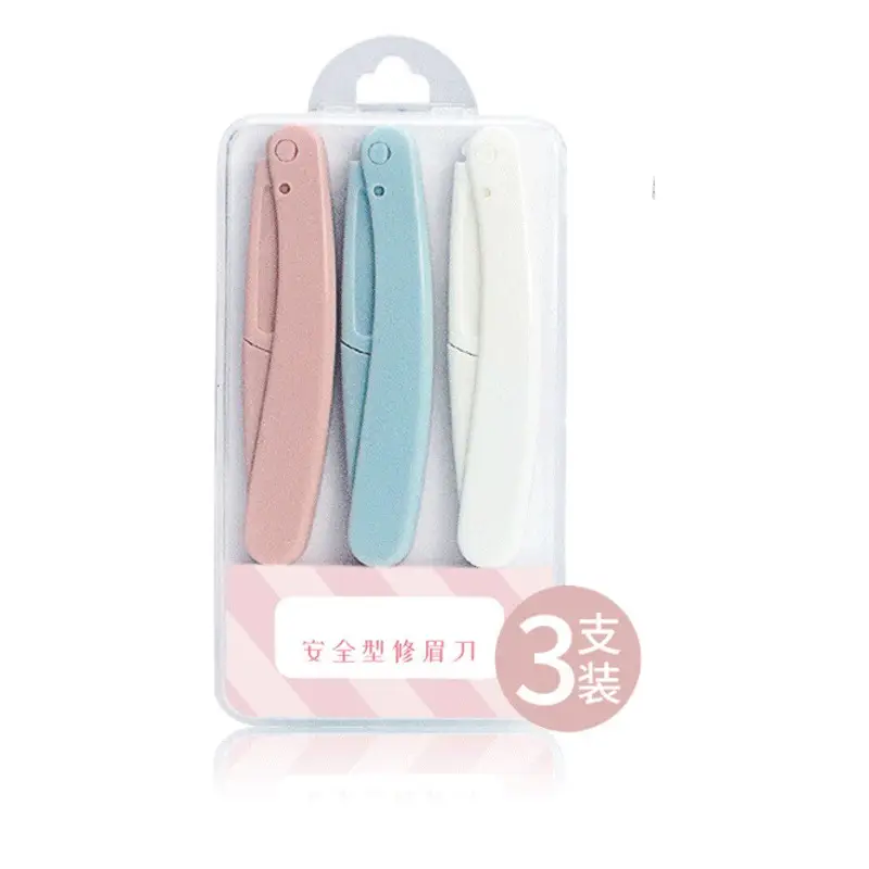 Folding Eyebrow Razor for Women Anti-Scratch Beginner Set