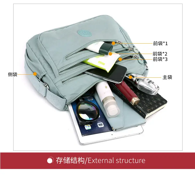 Women's Multi-Color Oxford Messenger Bag 2024 — feature 13