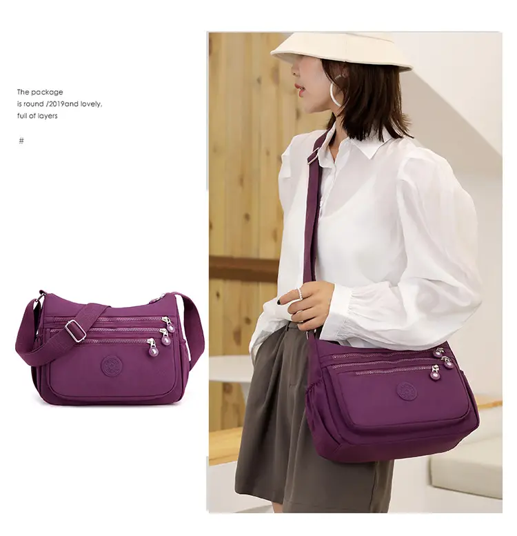 Women's Multi-Color Oxford Messenger Bag 2024 — feature 18