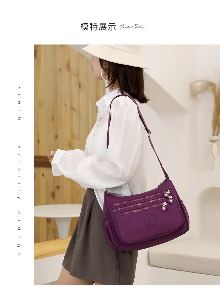 Women's Multi-Color Oxford Messenger Bag 2024 — feature 19