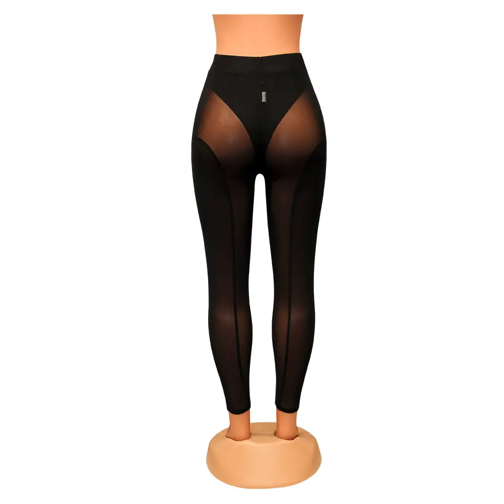 OS6625 Cross-border Summer Sexy Tight Mesh Leggings Women - Image 6