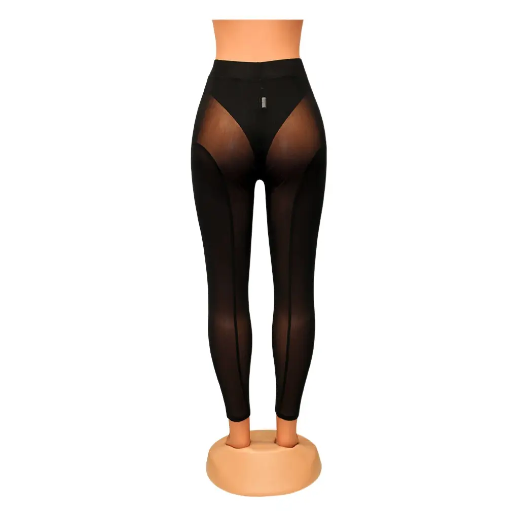 OS6625 Cross-border Summer Sexy Tight Mesh Leggings Women