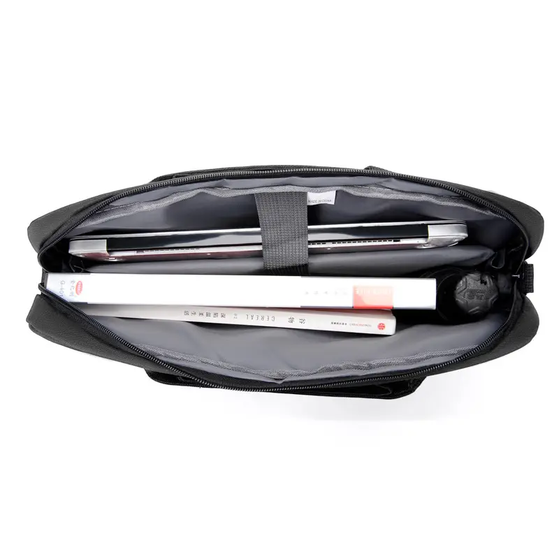 Grey Crossbody Laptop Bag for Business Travel - Image 6