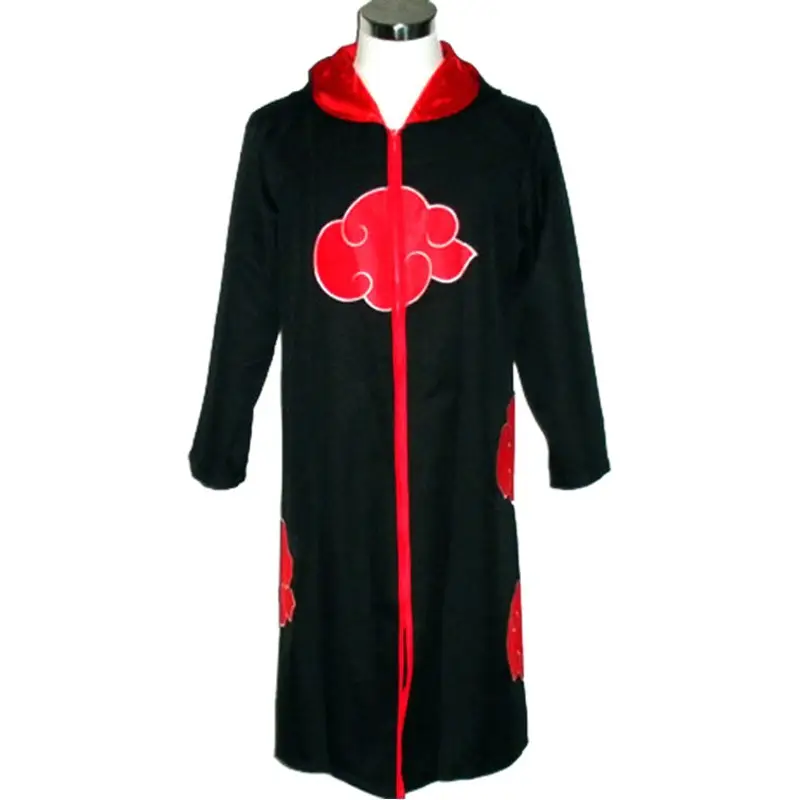 Naruto Eagle Organization Cloak Xiao Hat Cosplay Black Red