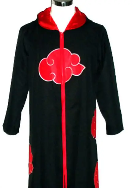 Naruto Eagle Organization Cloak Xiao Hat Cosplay Black Red - Image 2