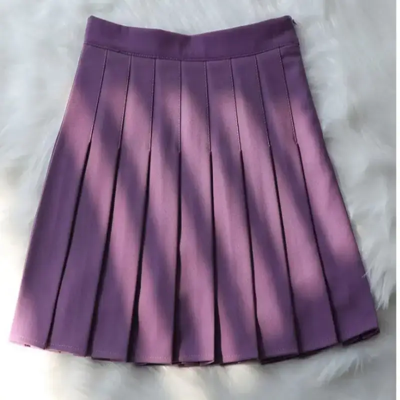 Black Pleated Skirt High Waist Junior High School - Image 18