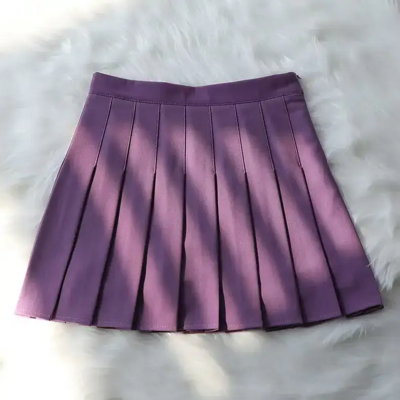 Black Pleated Skirt High Waist Junior High School - Image 6