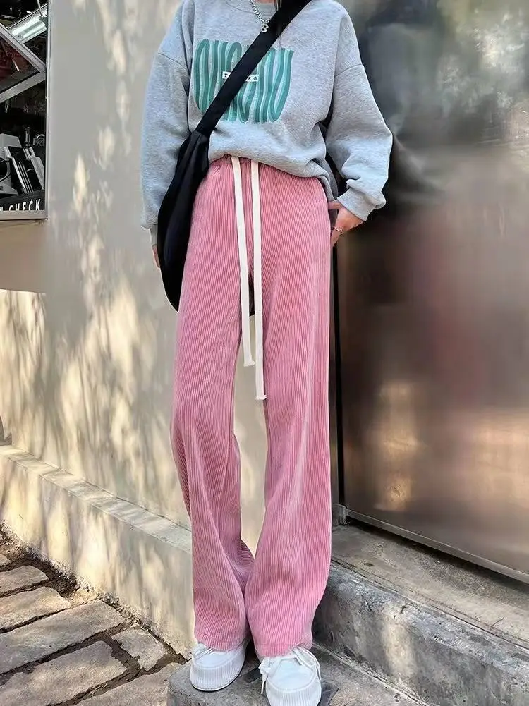 Women Wide Leg Pants Snake Bone Pattern Green Black 2025