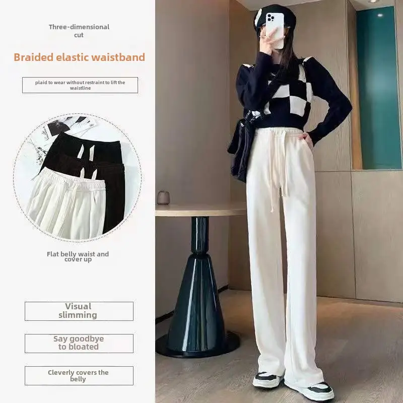 Women Wide Leg Pants Snake Bone Pattern Green Black 2025