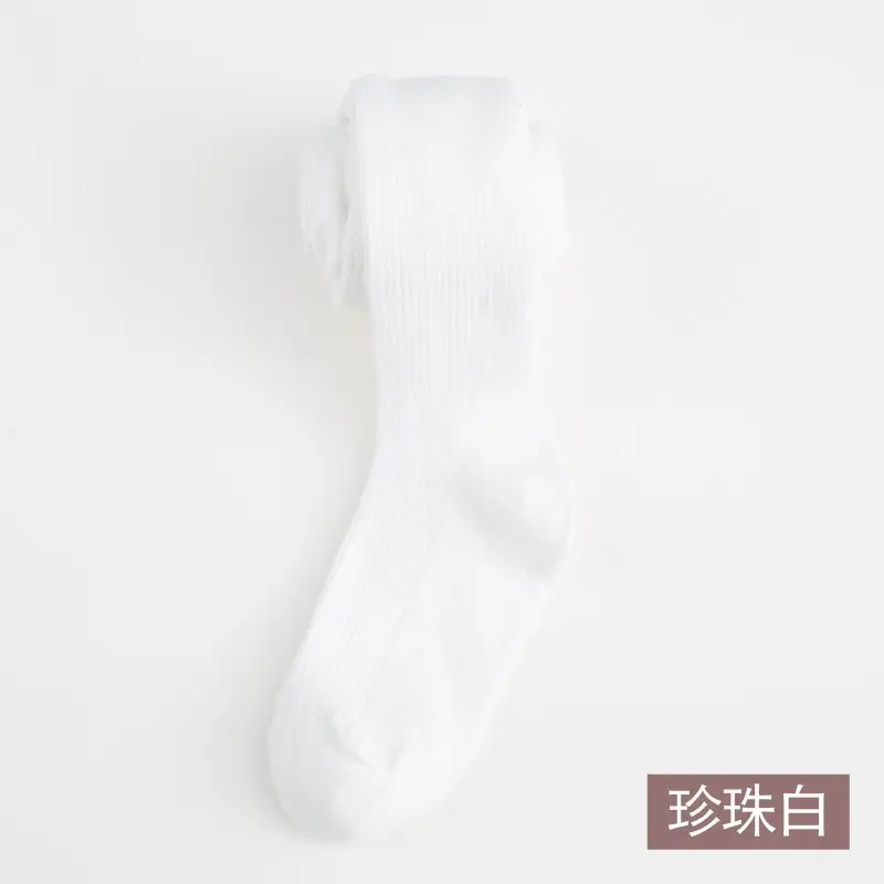 Girls Cotton Striped Leggings for Spring Autumn - Image 2