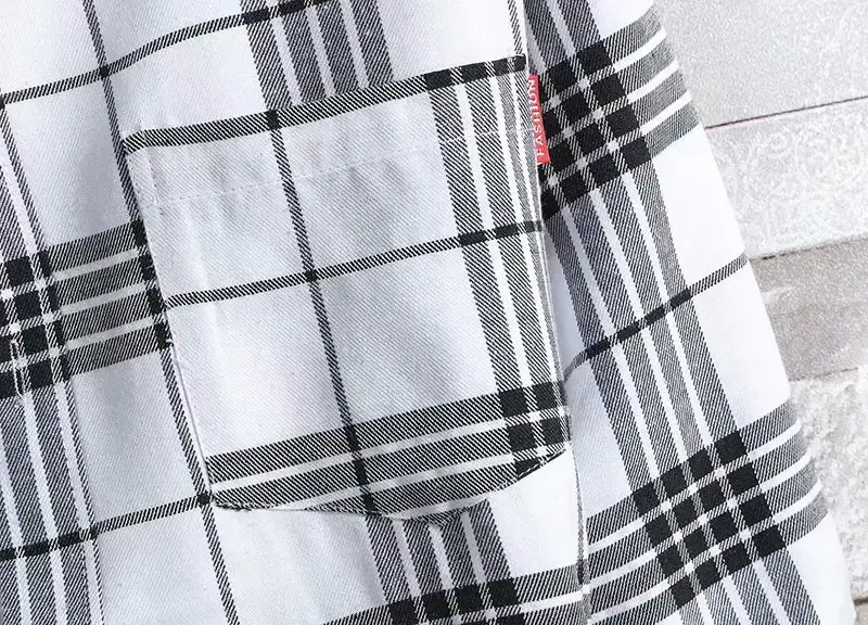 Men's 2020 Plaid Long Sleeve Shirt Grey — feature 29