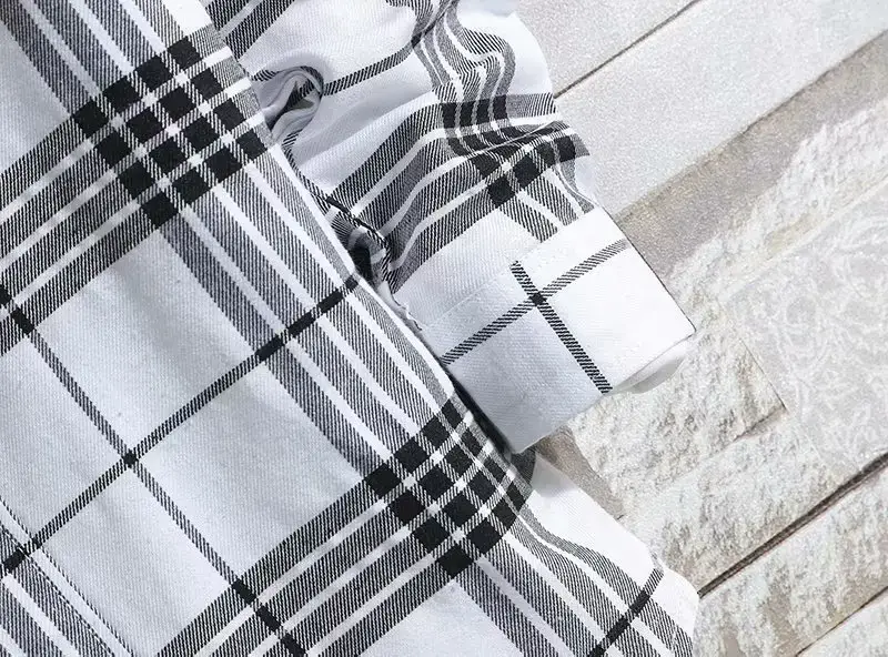Men's 2020 Plaid Long Sleeve Shirt Grey — feature 37