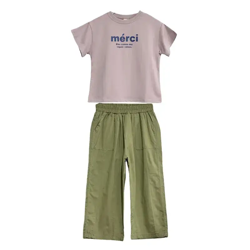 Girls Loose Straight Pants Medium Large Spring Summer Casual Pants - Image 9
