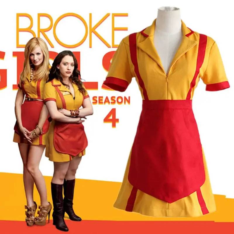Broke Style Season 4 Cosplay Dress Yellow Red — feature 1