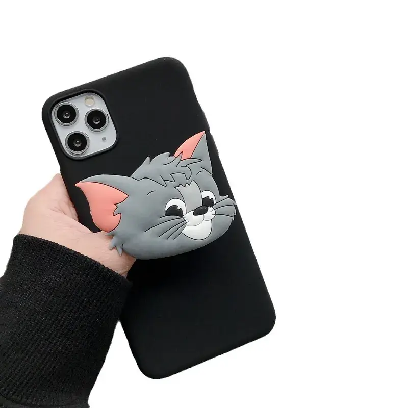 Cute Cartoon Silicone Mobile Phone Airbag Bracket Lazy Man Mouse Cat Folding Mobile Phone Bracket - Image 43