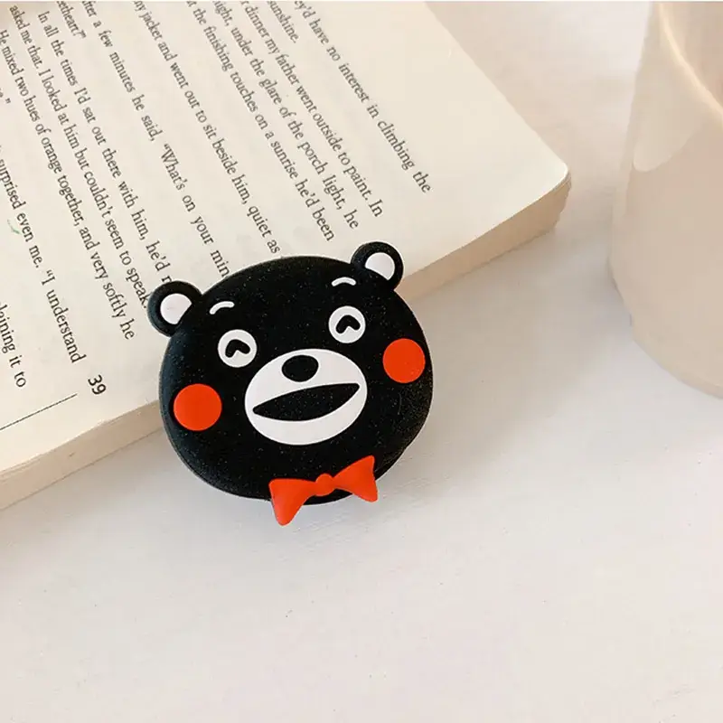 Cute Cartoon Silicone Mobile Phone Airbag Bracket Lazy Man Mouse Cat Folding Mobile Phone Bracket - Image 11