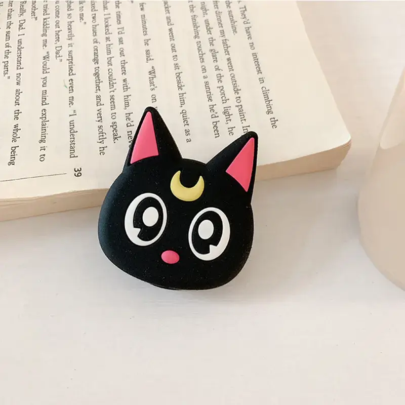 Cute Cartoon Silicone Mobile Phone Airbag Bracket Lazy Man Mouse Cat Folding Mobile Phone Bracket - Image 12