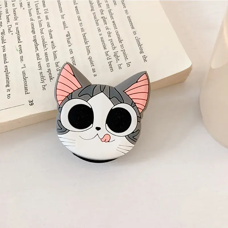 Cute Cartoon Silicone Mobile Phone Airbag Bracket Lazy Man Mouse Cat Folding Mobile Phone Bracket - Image 13