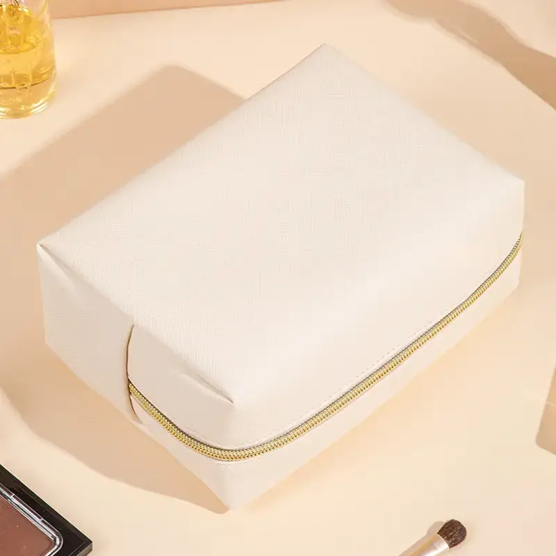 Women's Pink Octagonal Travel Cosmetic Bag - Image 19