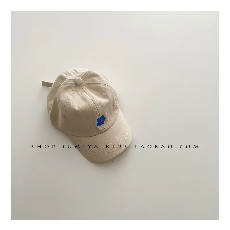 Kids Baseball Caps for 1-3 Years Adjustable Flower Design - Image 3