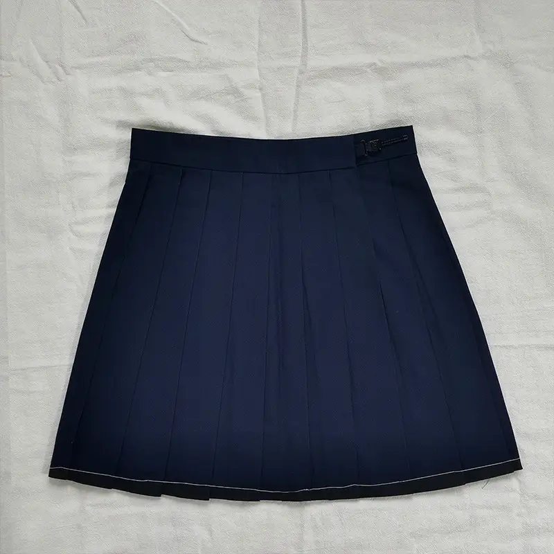2022 Black Pleated Skirt with Bow Shirt Set - Image 5