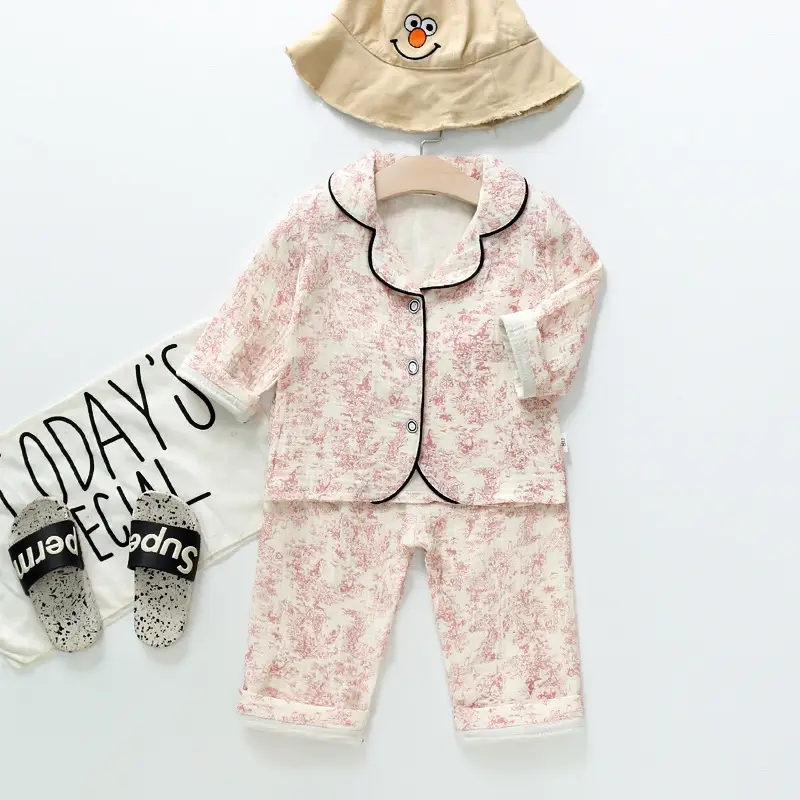Kids Cotton Bear Pajamas Set for Boys Girls - Image 13