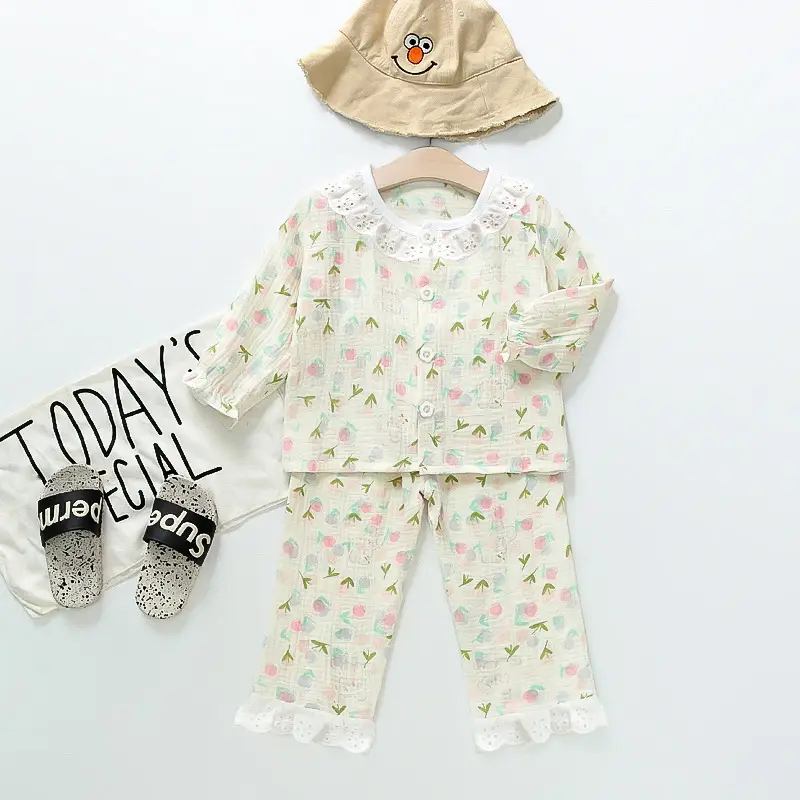 Kids Cotton Bear Pajamas Set for Boys Girls - Image 18