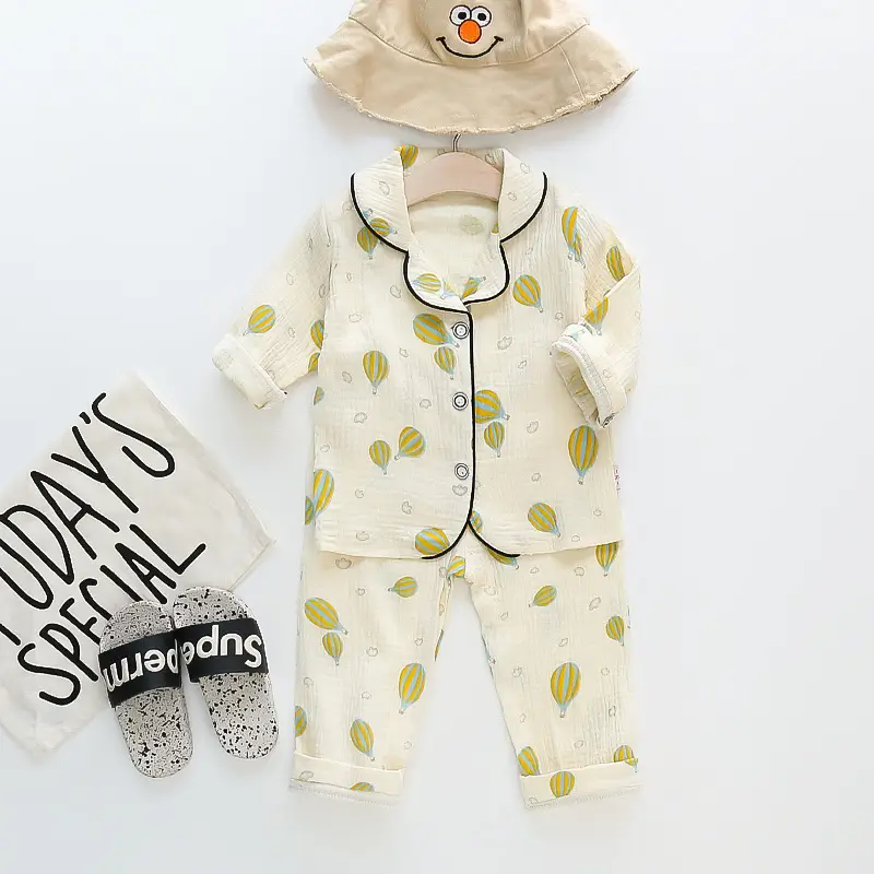 Kids Cotton Bear Pajamas Set for Boys Girls - Image 28